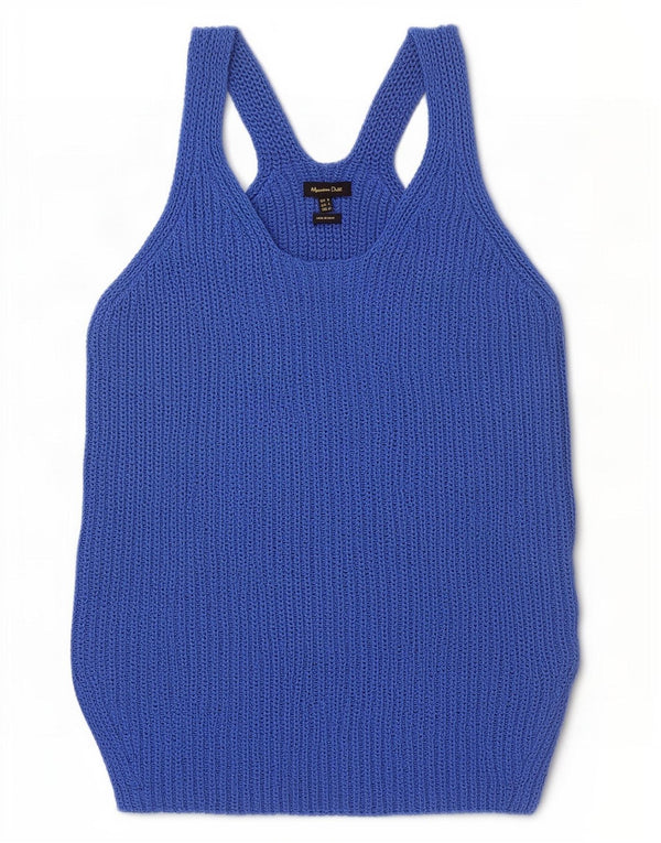 Tank top damski Massimo Dutti UK 10, mały, niebieski