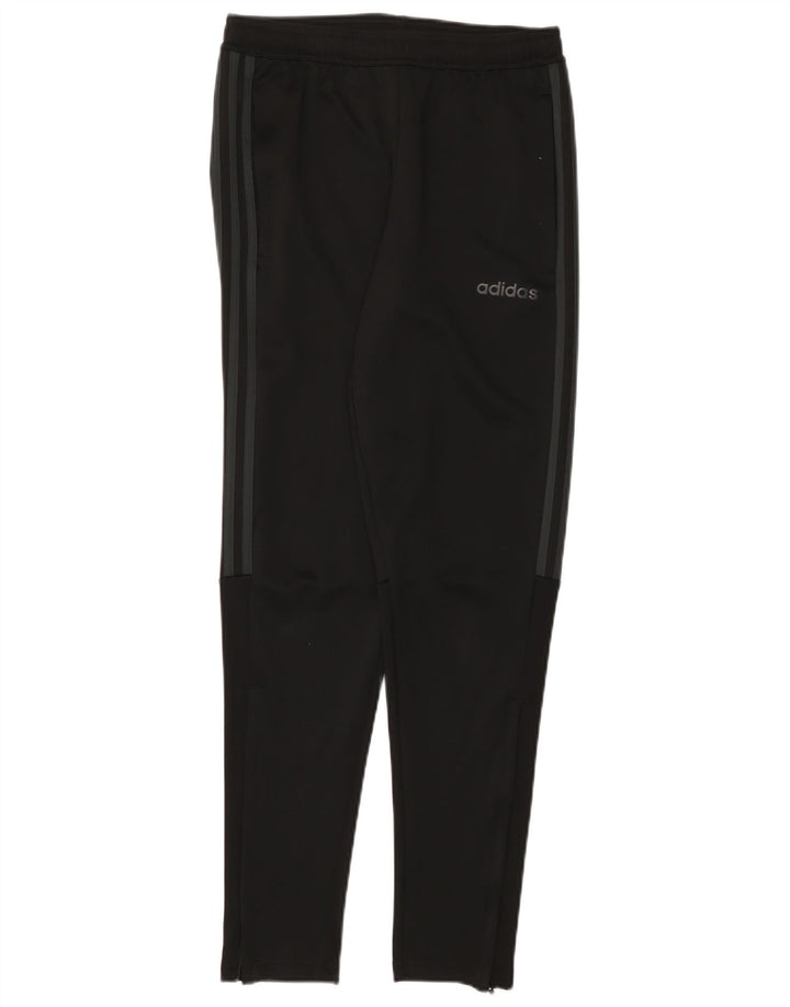 Męskie spodnie dresowe Adidas Climalite, małe, czarne, poliestrowe