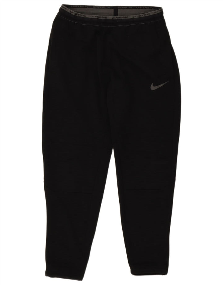 Męskie spodnie dresowe Nike Dri Fit Graphic, średni czarny poliester