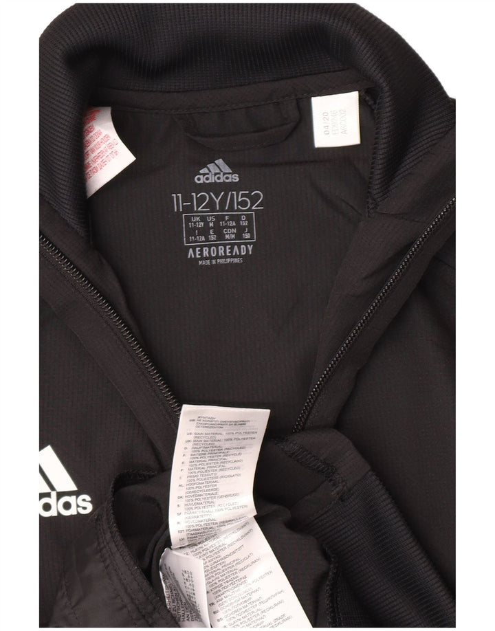Chłopięca bluza dresowa Adidas Aeroready 11-12 lat, czarny poliester