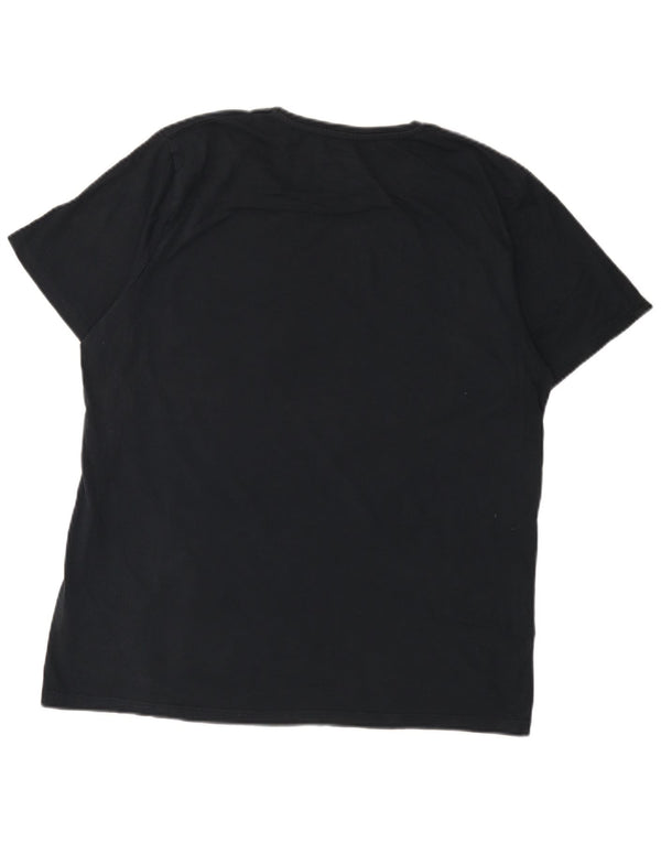 Męski T-shirt z grafiką Jack & Jones, 2XL, czarna bawełna