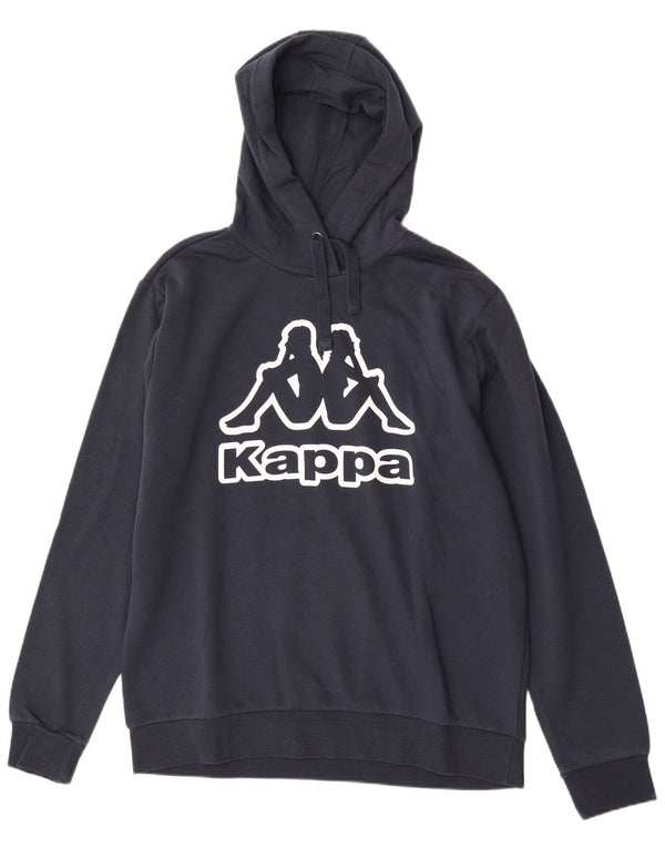 Męski sweter z kapturem Kappa XL, granatowy, bawełniany
