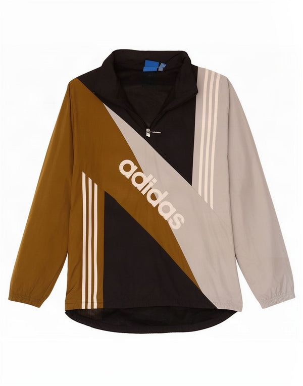 Męski dres Adidas z grafiką, duży, wielobarwny blok kolorów