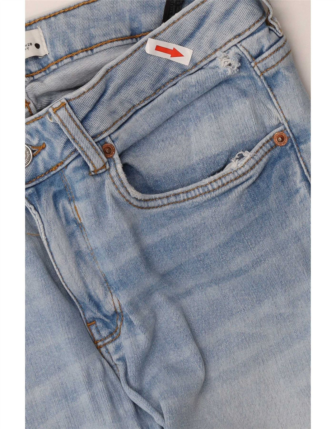 Dżinsy damskie Zara EU 38 Small W28 L27 Niebieskie bawełniane