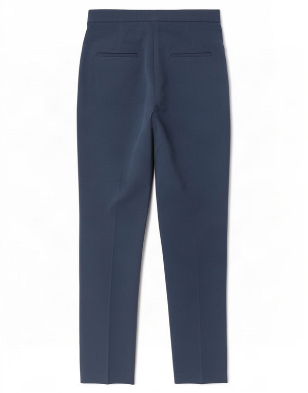 Damskie spodnie garniturowe z wysokim stanem i wysokim stanem Topshop UK 8 Small W26 L28 Niebieskie