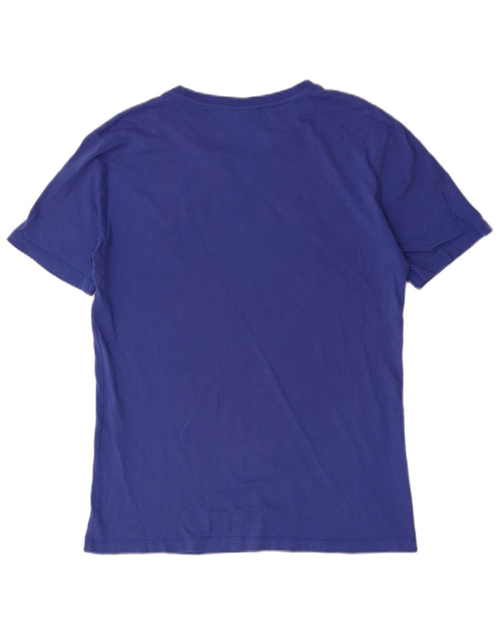 Męski T-shirt z grafiką Gaelle, mały, niebieski