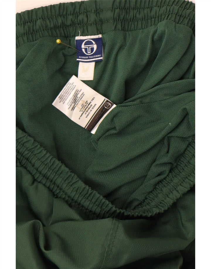 Męskie spodnie dresowe Sergio Tacchini Joggery, duże, zielone, z poliestru