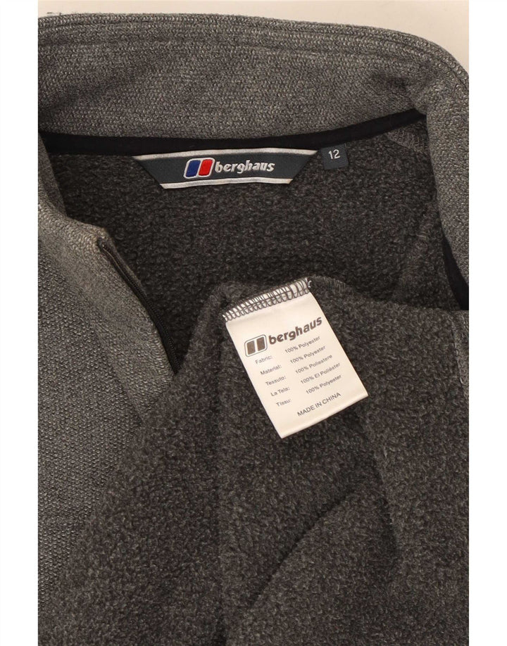 Damska bluza z zamkiem błyskawicznym Berghaus UK 12, średni szary poliester