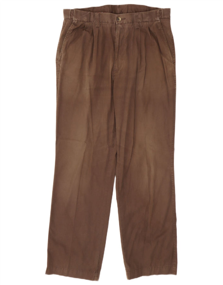 Spodnie damskie Marks & Spencer Blue Harbor Pegged Chino W34 L30 Brązowe
