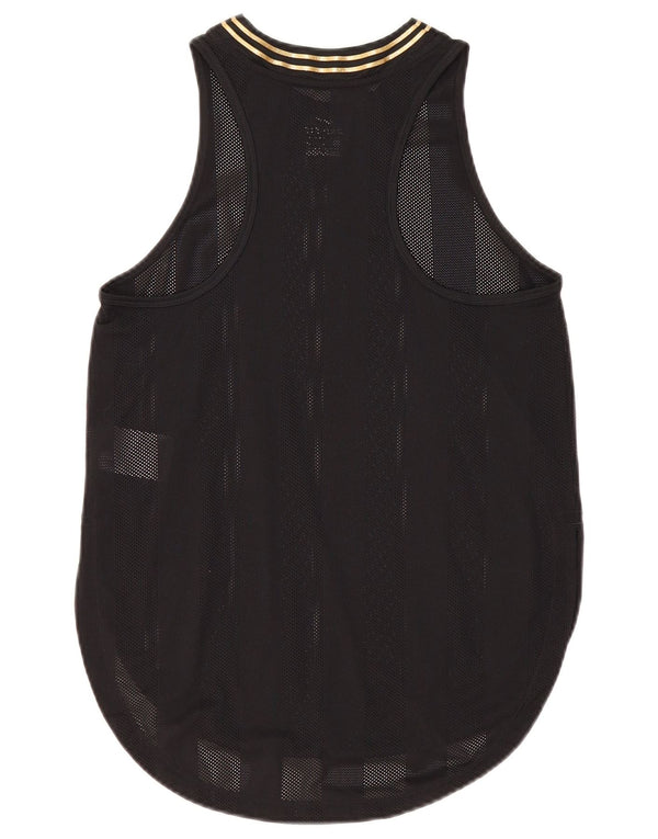 Nike Womens Dri Fit Vest Top UK 10 Small Black Nylon