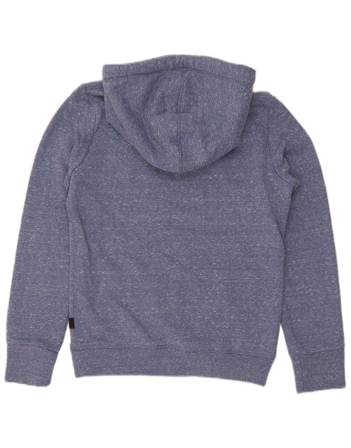 Damski sweter z kapturem Superdry, UK 8, mały, niebieski, nakrapiany poliester