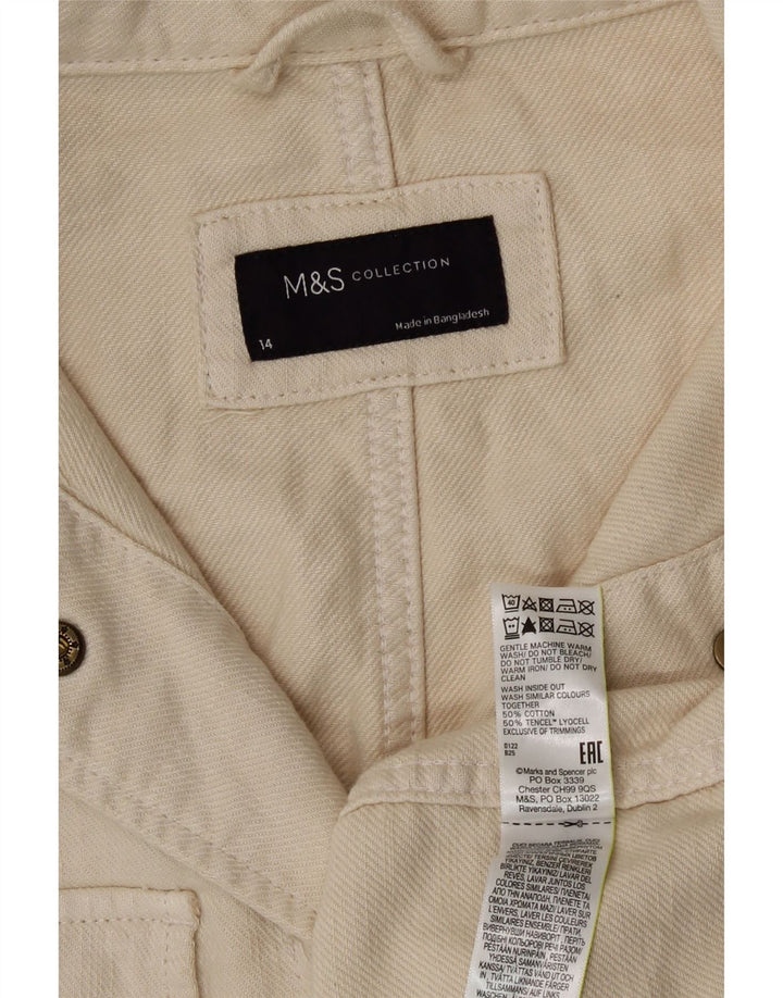 Kurtka damska Marks & Spencer UK 14, duża, beżowa, bawełniana