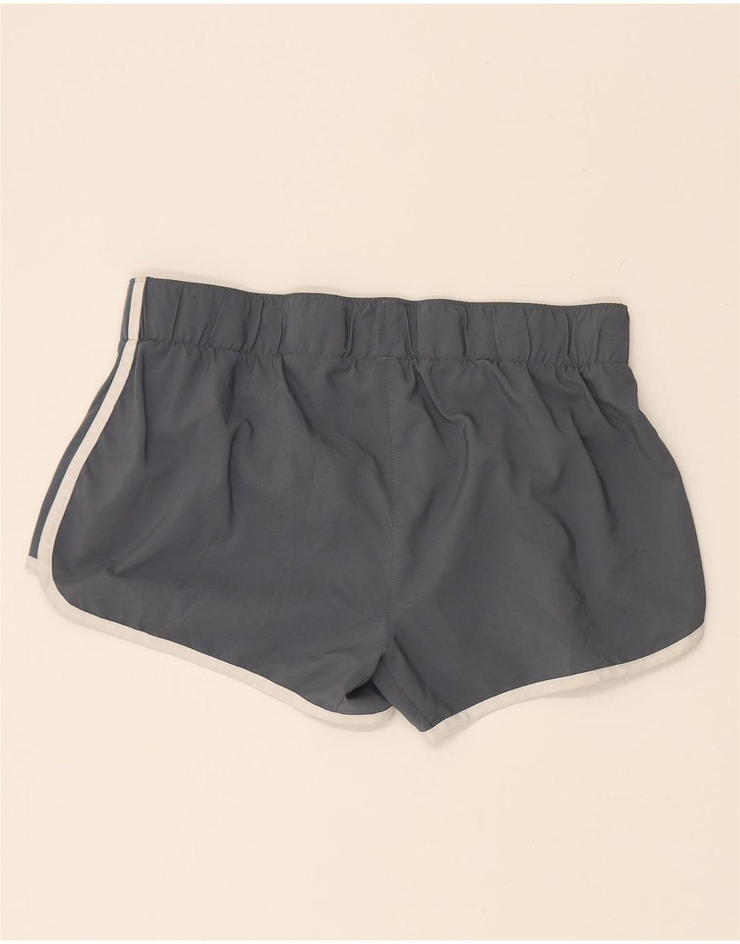 ADIDAS Womens Sport Shorts UK 14 Medium  Grey Polyester Vintage Adidas and Second-Hand Adidas from Messina Hembry 