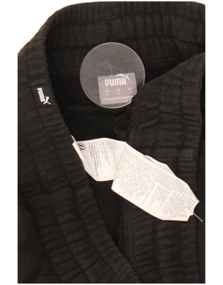 Męskie spodenki sportowe Puma, średnie czarne, bawełniane