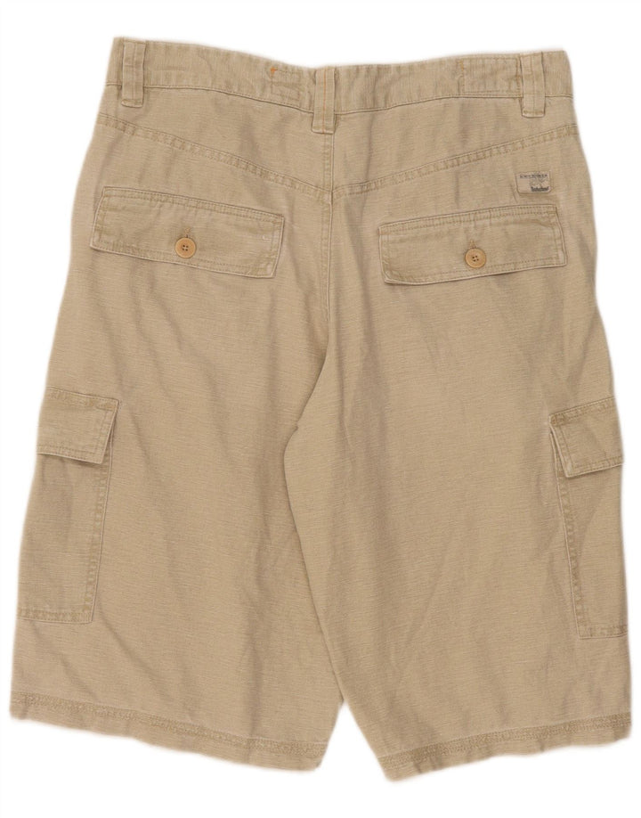 Męskie spodenki cargo Timberland W34, duże, beżowe, bawełniane