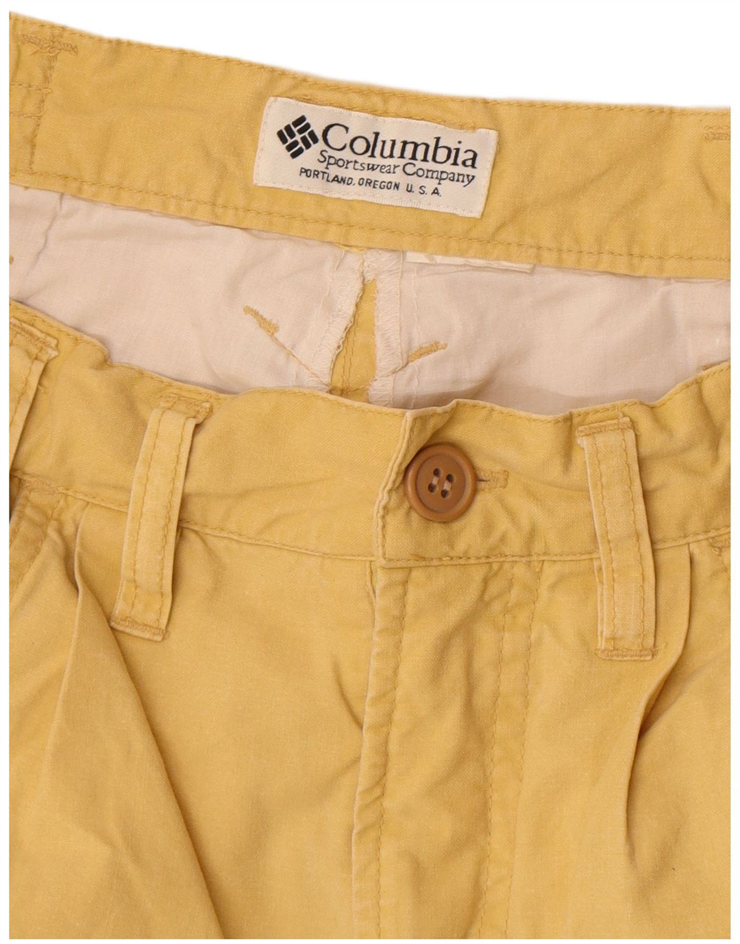 Męskie spodenki cargo Columbia W28 małe żółte