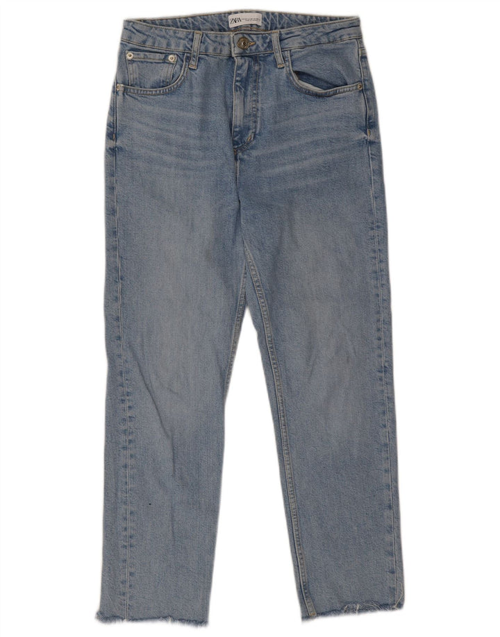 Damskie proste dżinsy Zara EU 40 Medium W30 L26 Niebieskie bawełniane