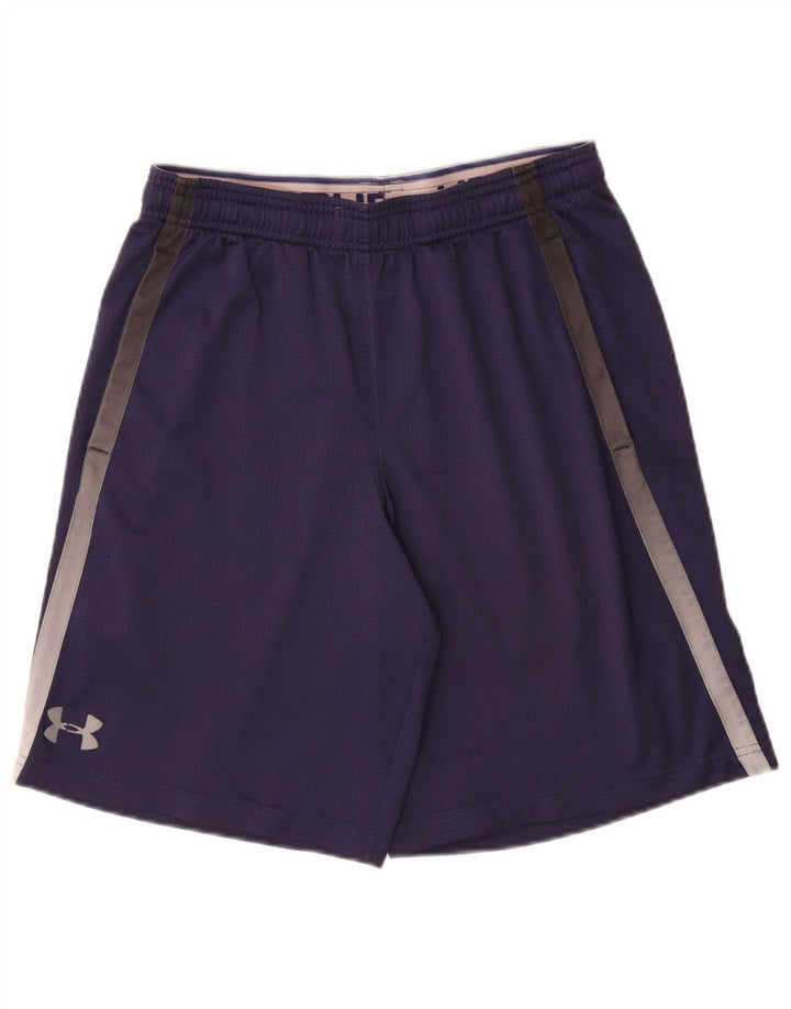 Męskie spodenki sportowe Under Armour Heat Gear, średni granatowy poliester