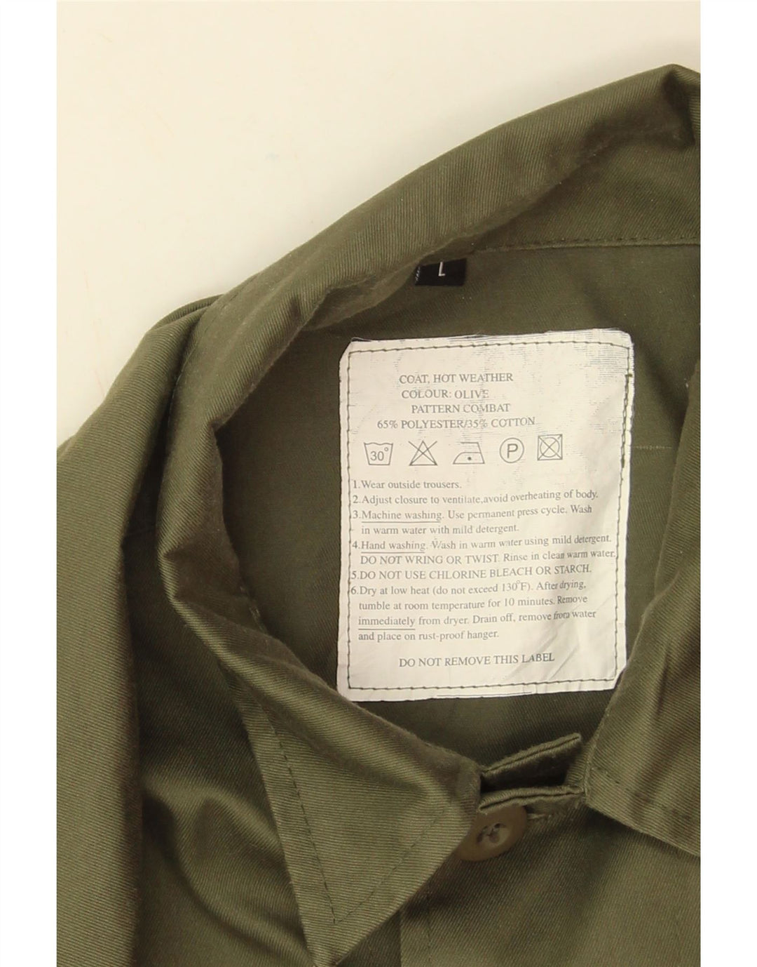 Męska kurtka użytkowa Vintage UK 40, duża, khaki, poliester