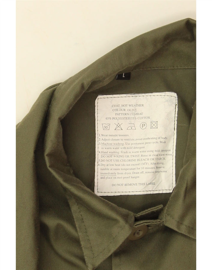 Męska kurtka użytkowa Vintage UK 40, duża, khaki, poliester