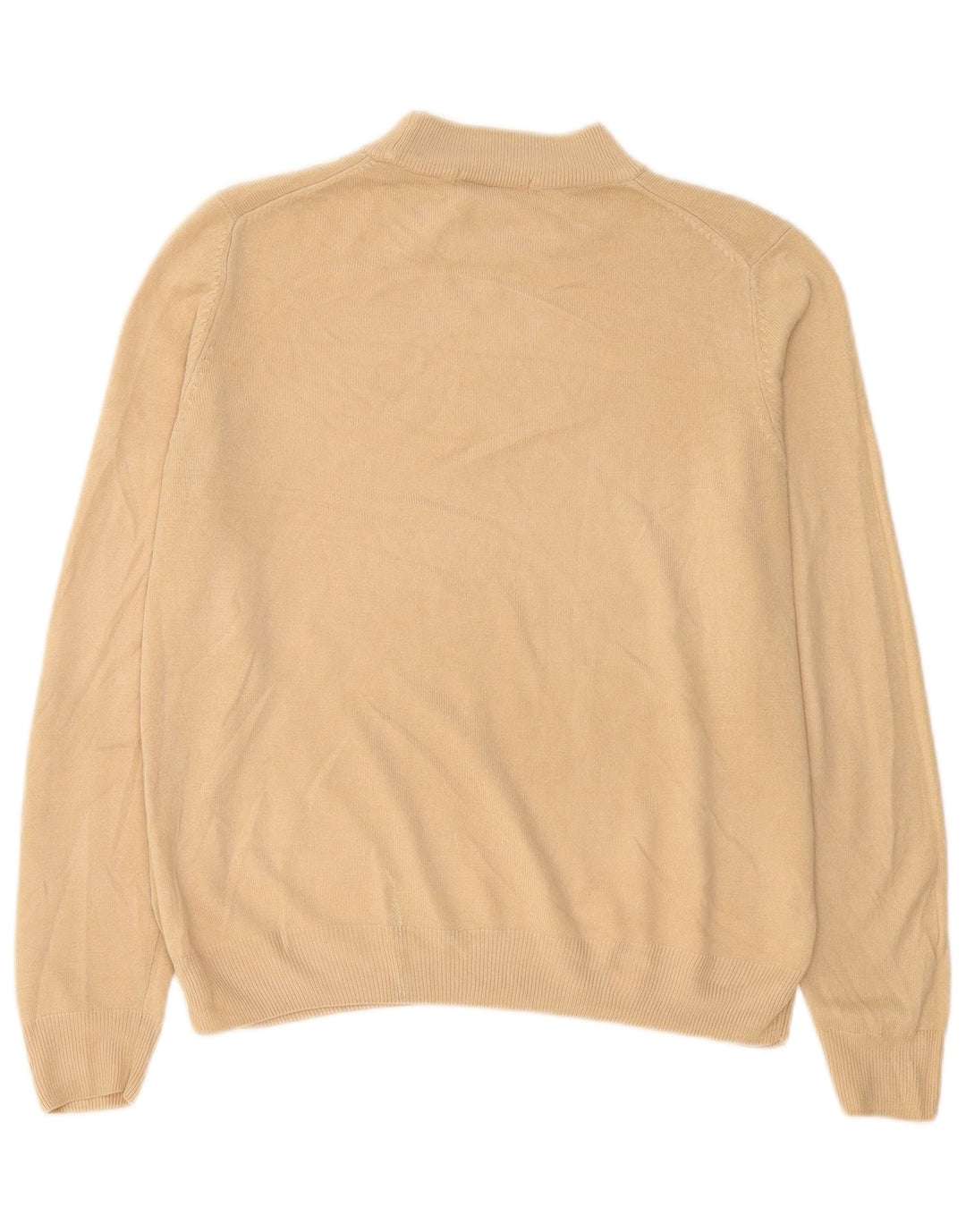 Marks & Spencer Damski sweter z golfem UK 14, duży, beżowy