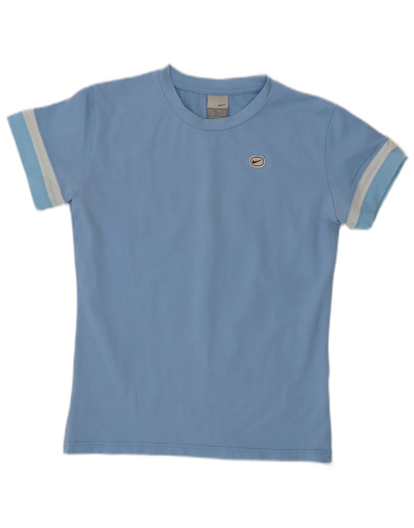 T-shirt damski Nike Top UK 14/16, duży niebieski, blok kolorów