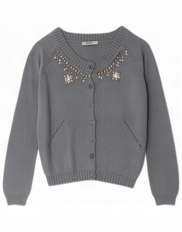 Krótki sweter damski Liu Jo UK 6 XS Blue Wool
