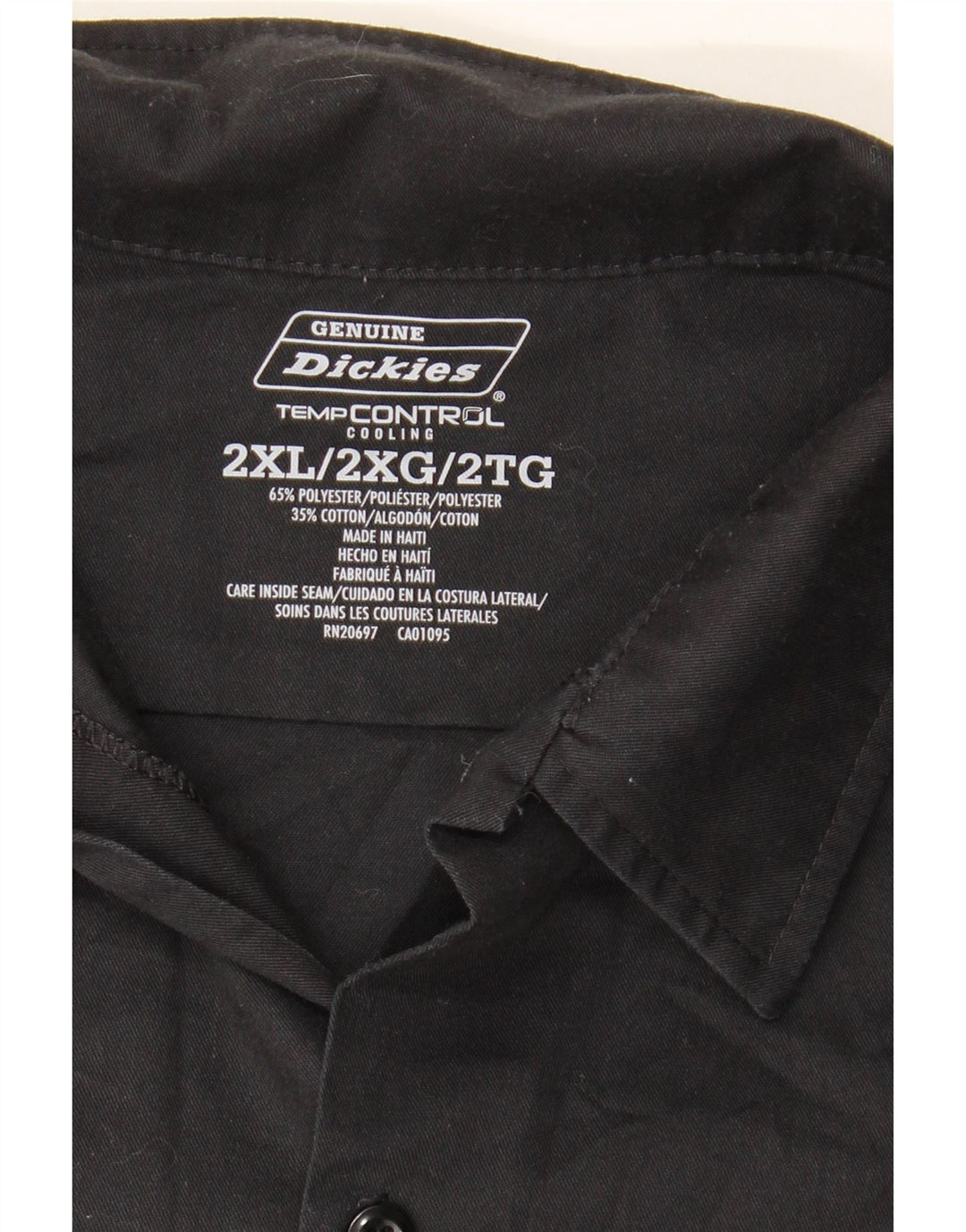 Koszula męska Dickies 2XL Czarny poliester