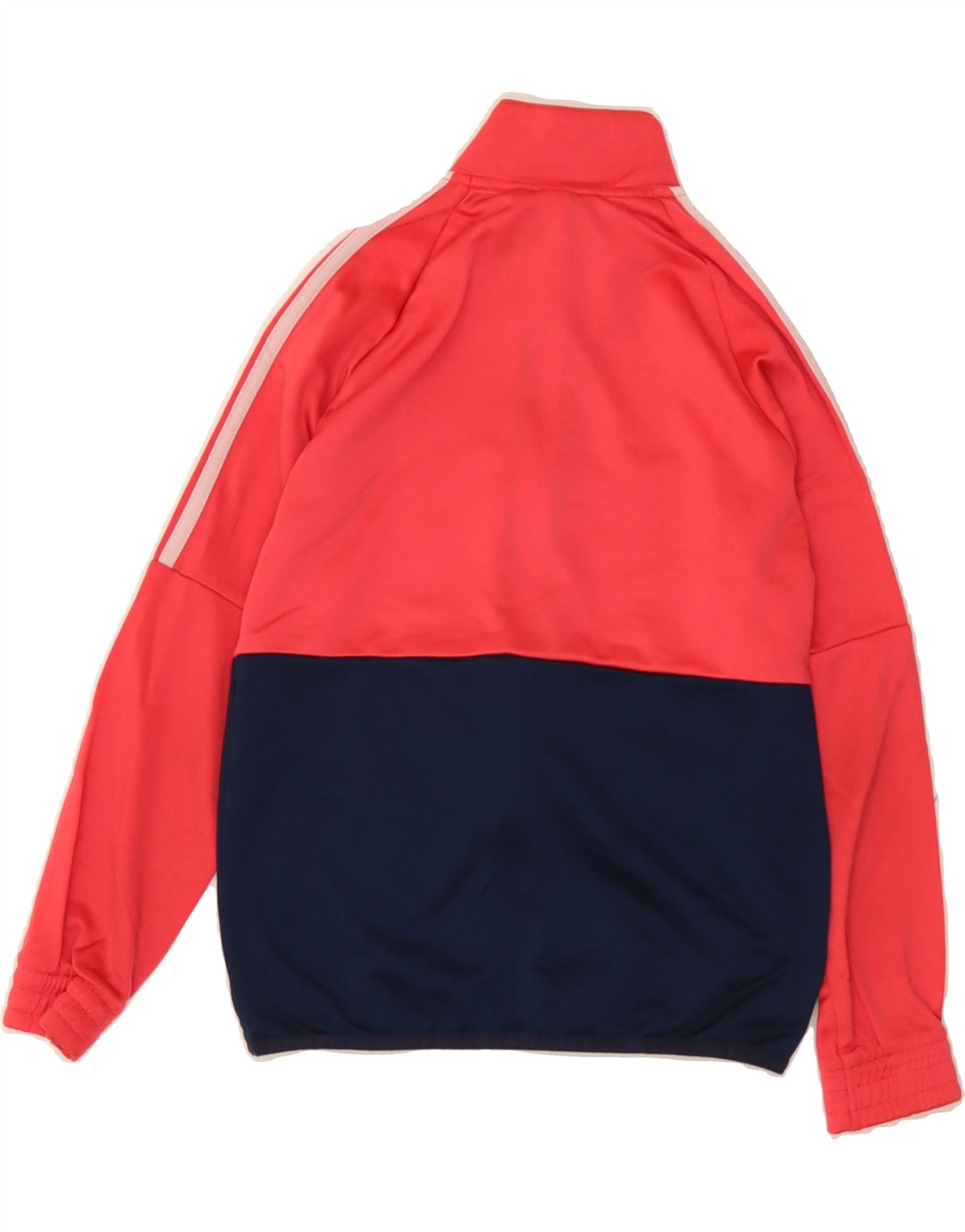 ADIDAS Boys Tracksuit Top Jacket 9-10 Years Pink Colourblock Polyester Vintage Adidas and Second-Hand Adidas from Messina Hembry 