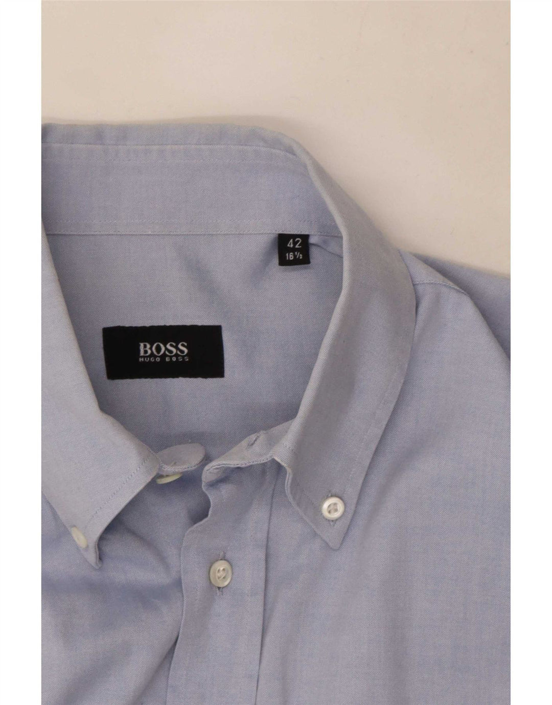 Koszula męska Hugo Boss rozmiar 42 16 1/2, duża niebieska