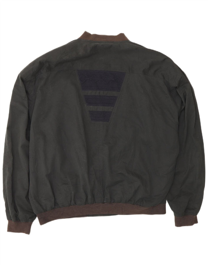 Męska kurtka bomber C.C.CONCORD UK 44 2XL Czarny poliester z blokami kolorów