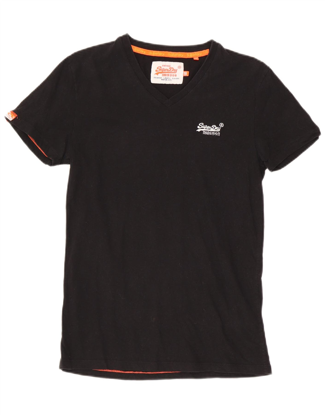 T-shirt męski Superdry, mały, czarny, bawełniany