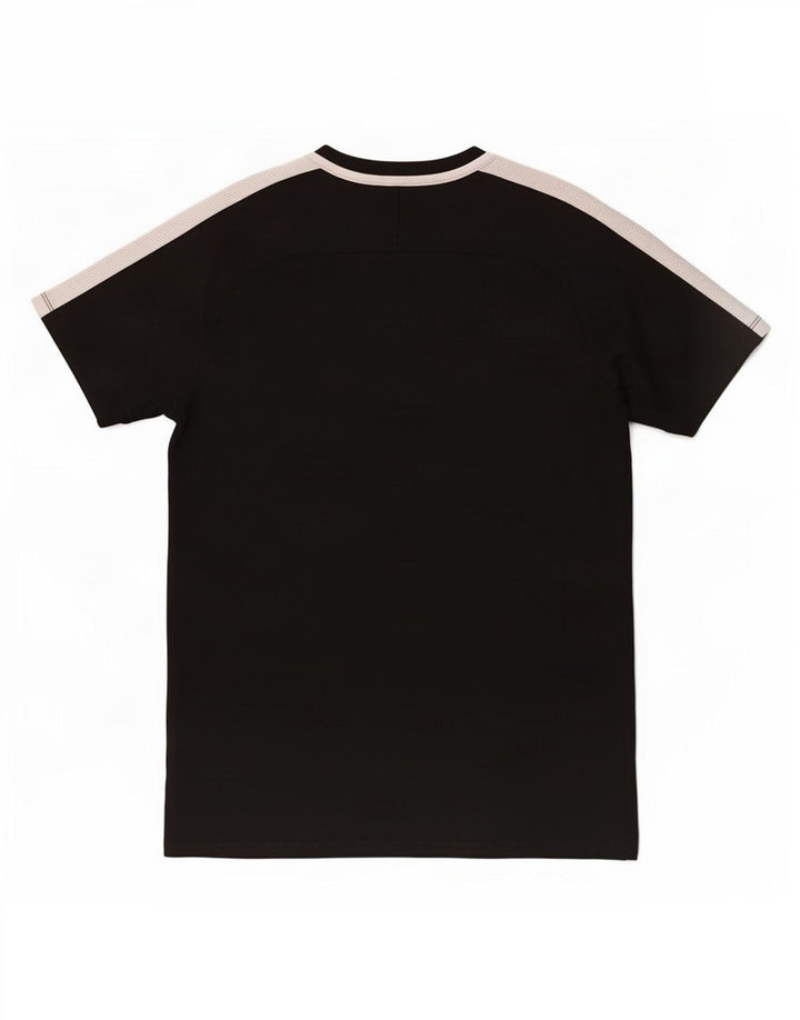 Męski T-shirt Nike Dri Fit Top, średni czarny poliester z blokami kolorów