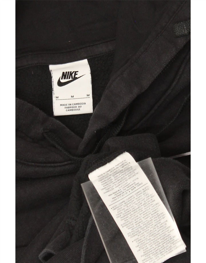 Męski sweter z kapturem Nike z grafiką, średni czarny, bawełniany