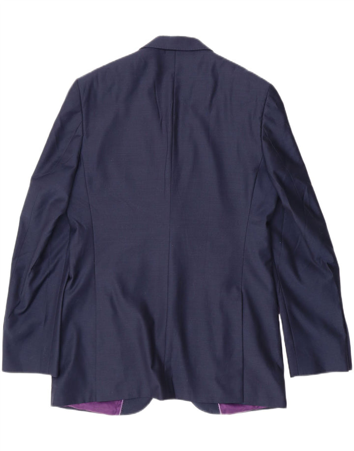 MARKS & SPENCER Mens Tailored Fit Blazer Jacket UK 38 Medium Navy Blue