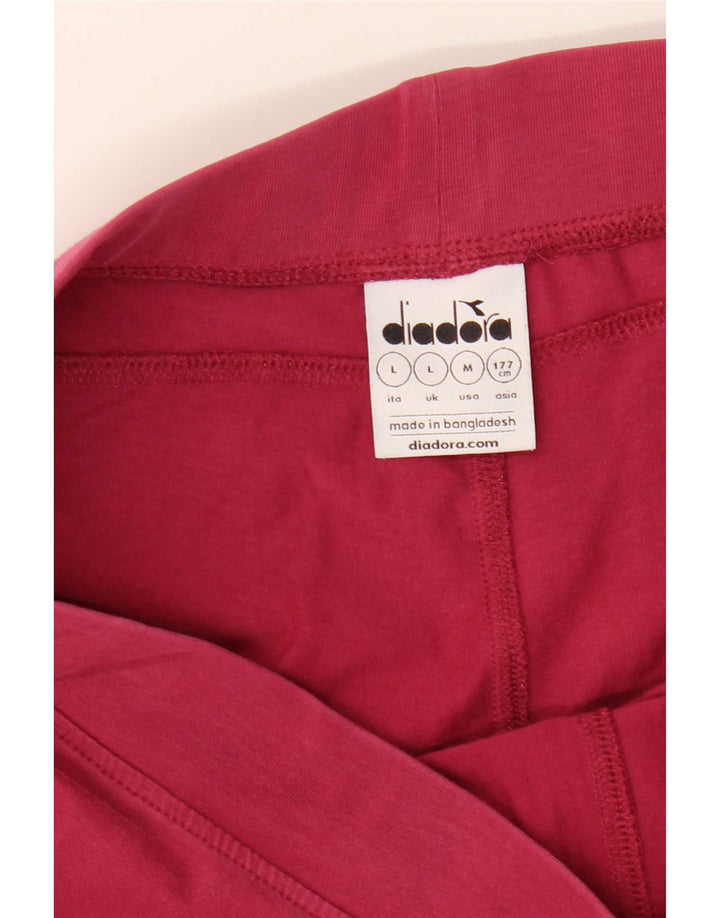 Legginsy damskie Diadora UK 14, duże, czerwone