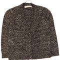 Sweter damski Zara UK 14, średni czarny, bawełniany w cętki