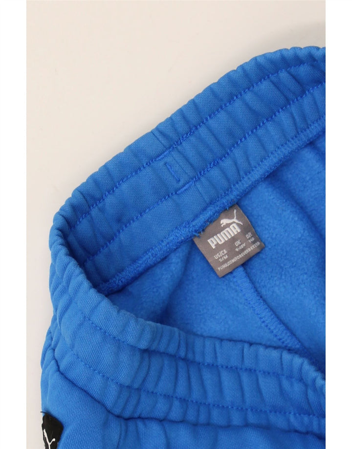 PUMA Boys Graphic Tracksuit Trousers Joggers 9-10 Years  Blue