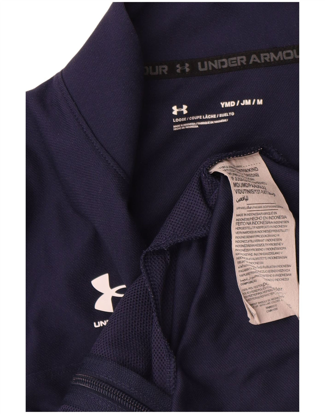 Kurtka dresowa chłopięca Under Armour 9-10 lat, kolor granatowy