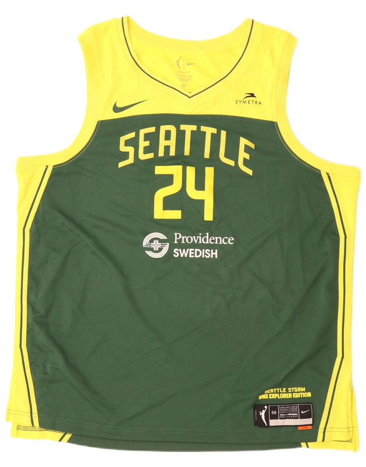Męska kamizelka z grafiką Nike Seattle 2XL Zielony poliester z blokami kolorów