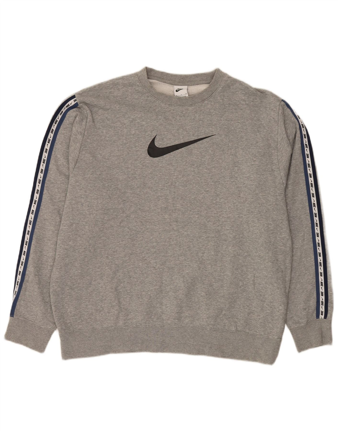 Męski sweter z grafiką NIKE XL, szary, bawełniany