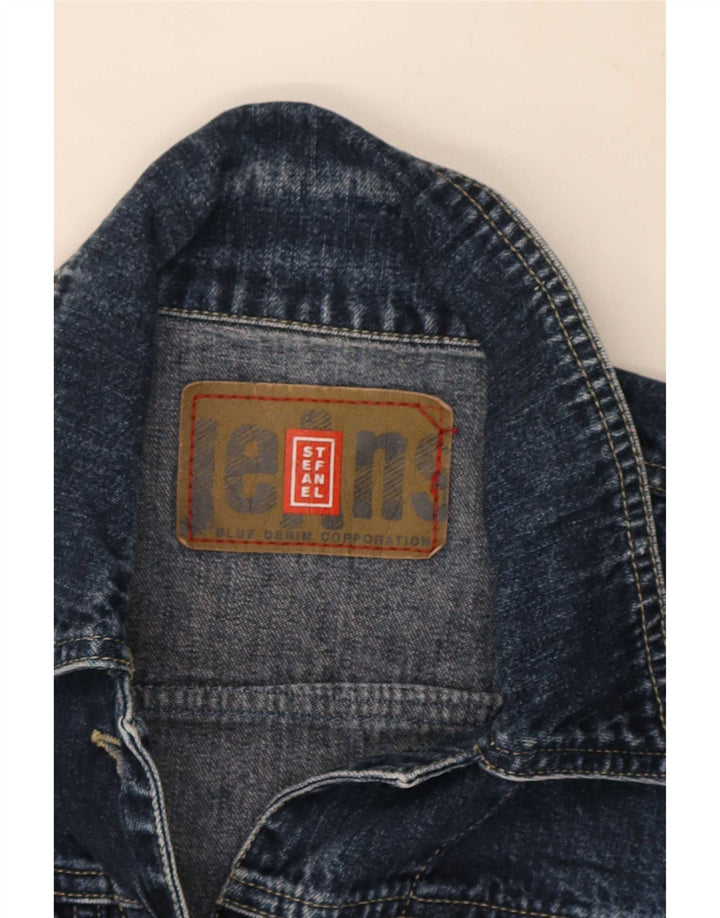 Damska kurtka jeansowa Stefanel Crop UK 12, średni granat