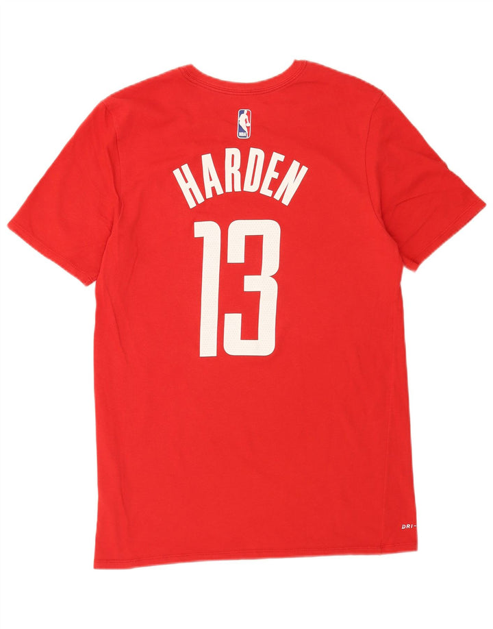 Męska koszulka z grafiką Nike Houston Rockets, bawełniana, średnia czerwona