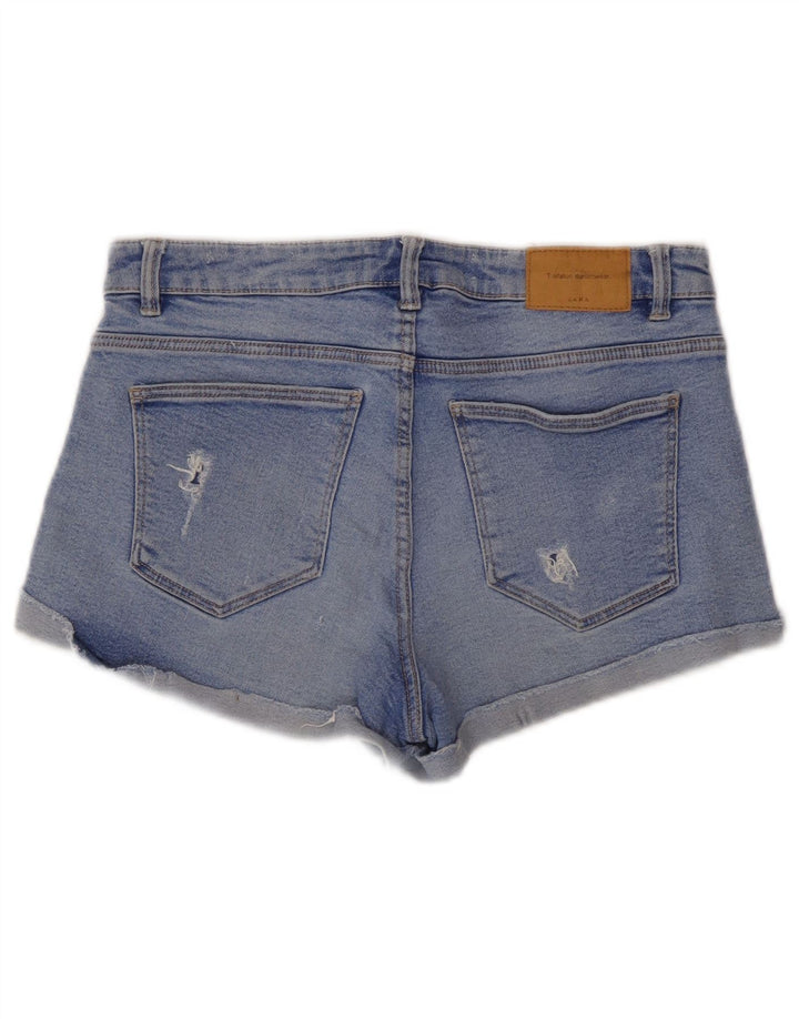 Damskie spodenki jeansowe Zara Trafaluc w trudnej sytuacji EU 38 Small W28 Blue