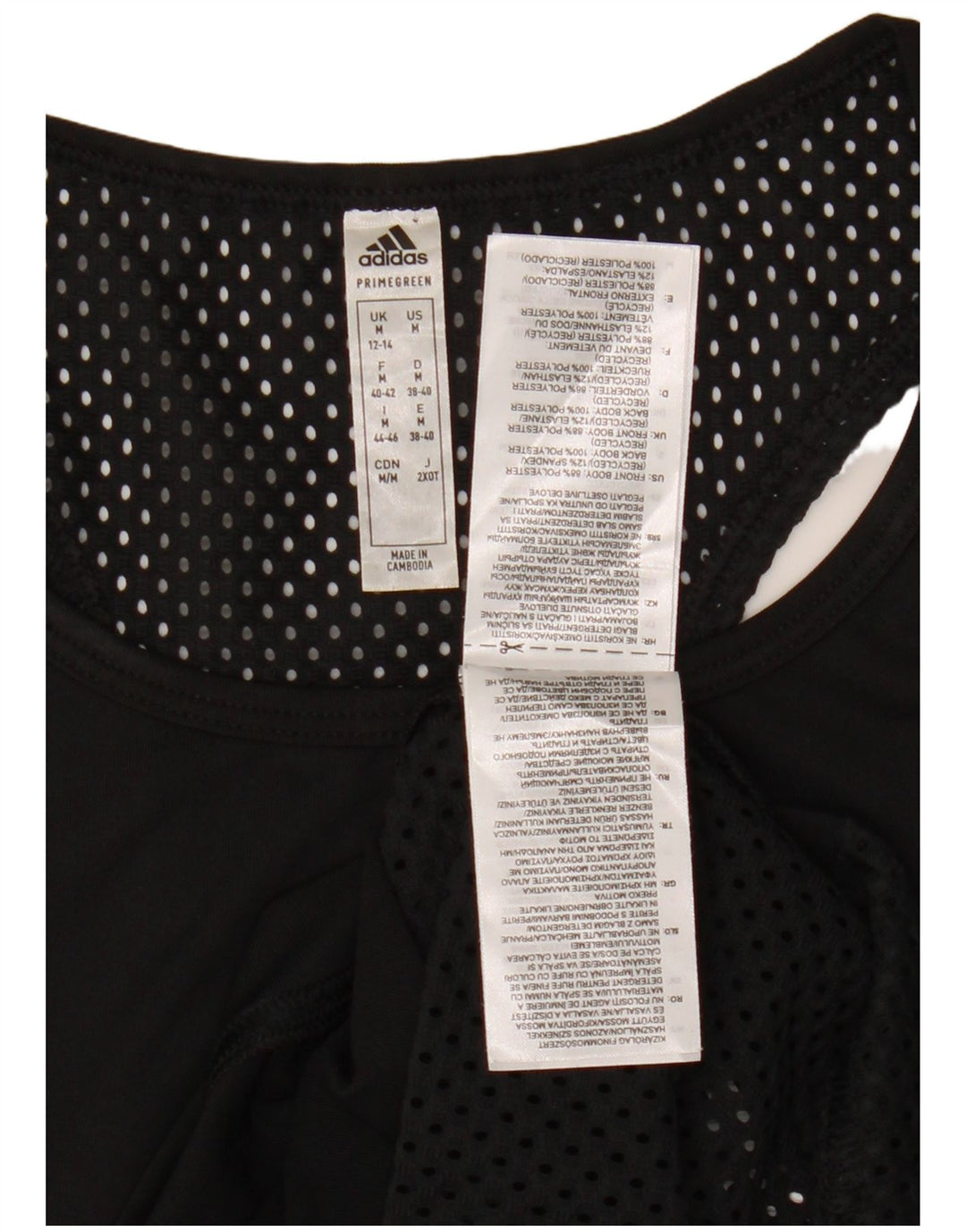 Damska kamizelka z grafiką ADIDAS, UK 12/14, średni czarny poliester