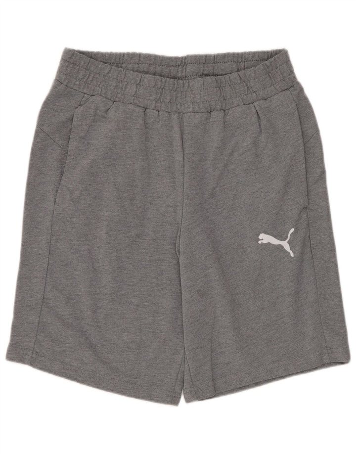 Męskie spodenki sportowe Puma, średnioszare, bawełniane