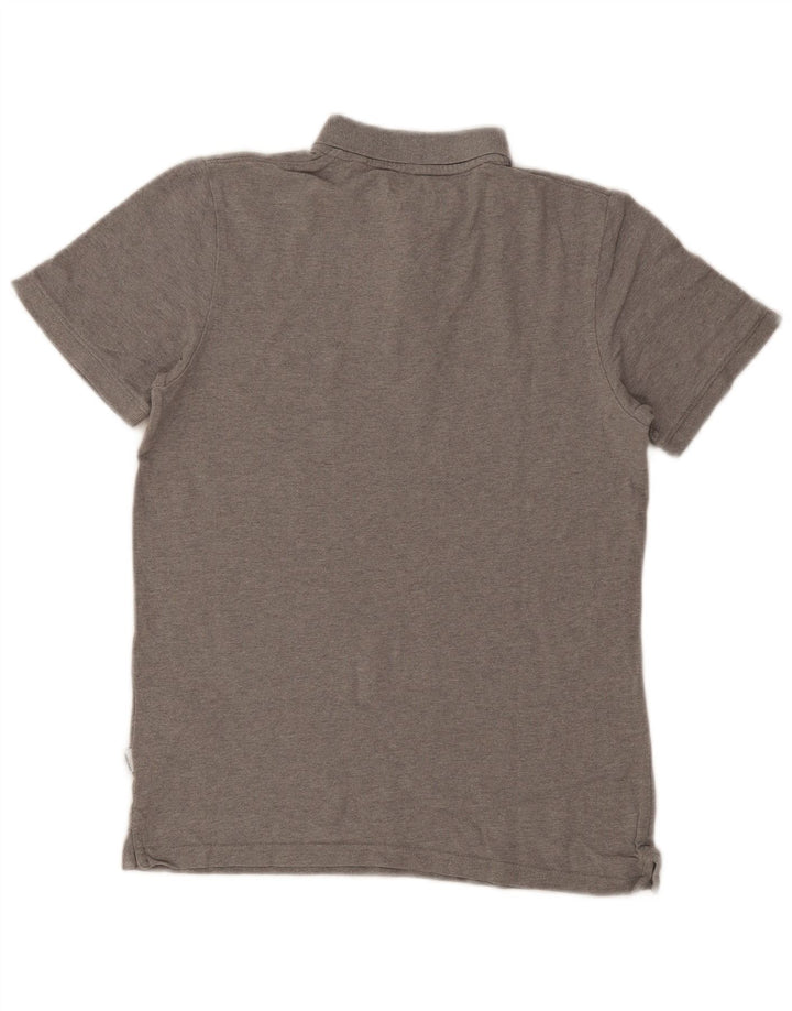 Męska koszulka polo Jack & Jones, mała, szara, bawełniana