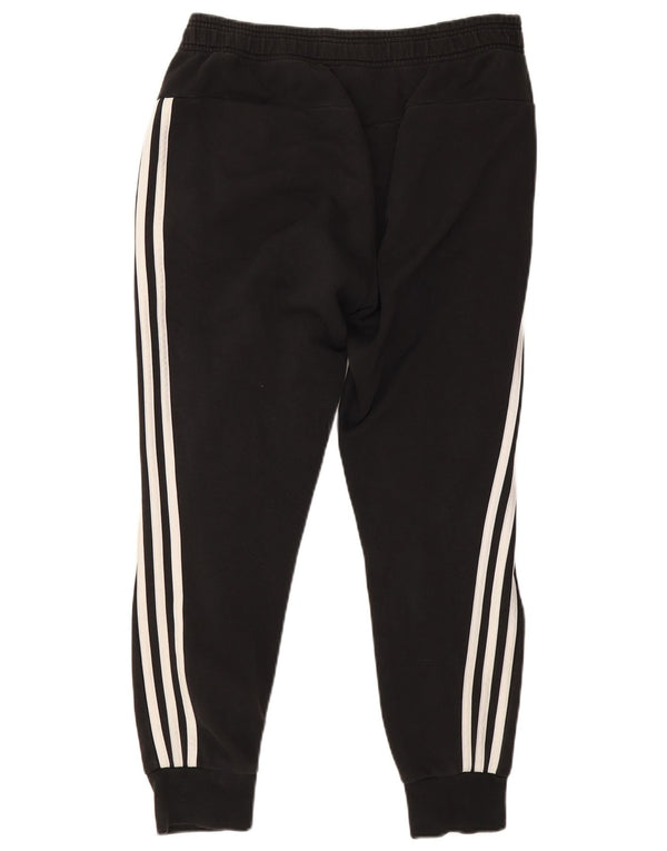 Adidas Womens Tracksuit Trousers Joggers UK 12/14 Medium Black Cotton