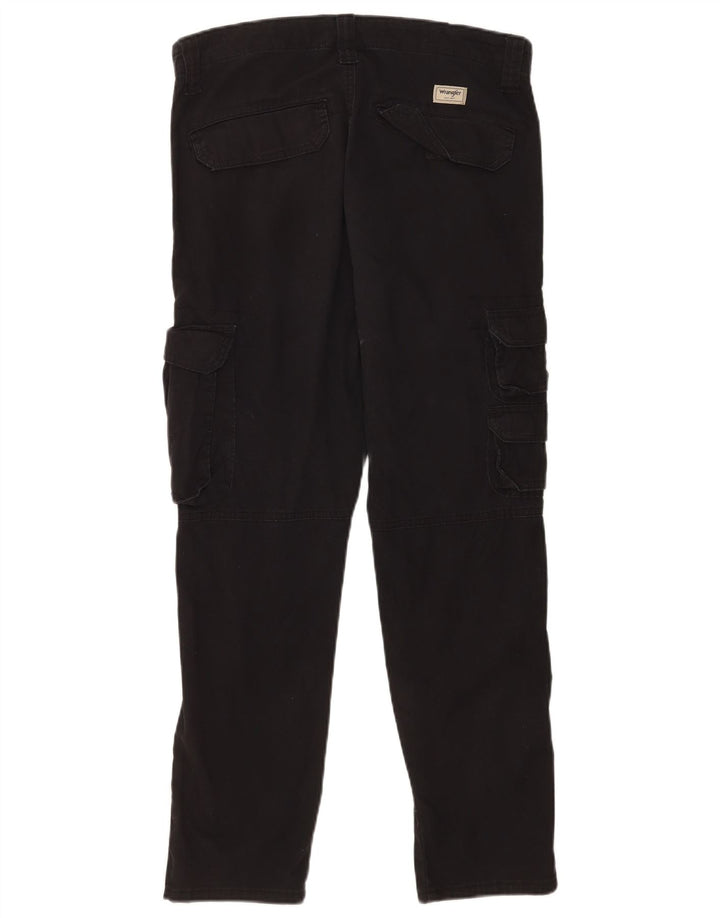 Męskie spodnie cargo Wrangler Regular W32 L30, czarne, bawełniane