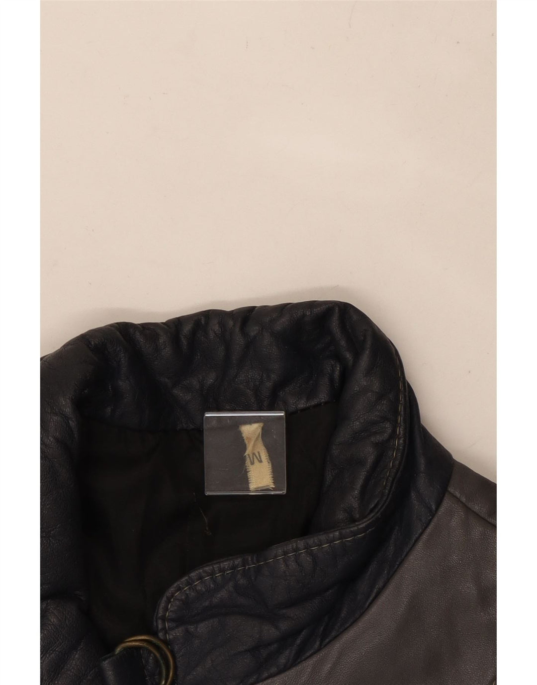 Damska kurtka skórzana VINTAGE UK 14 w kolorze średniej szarości